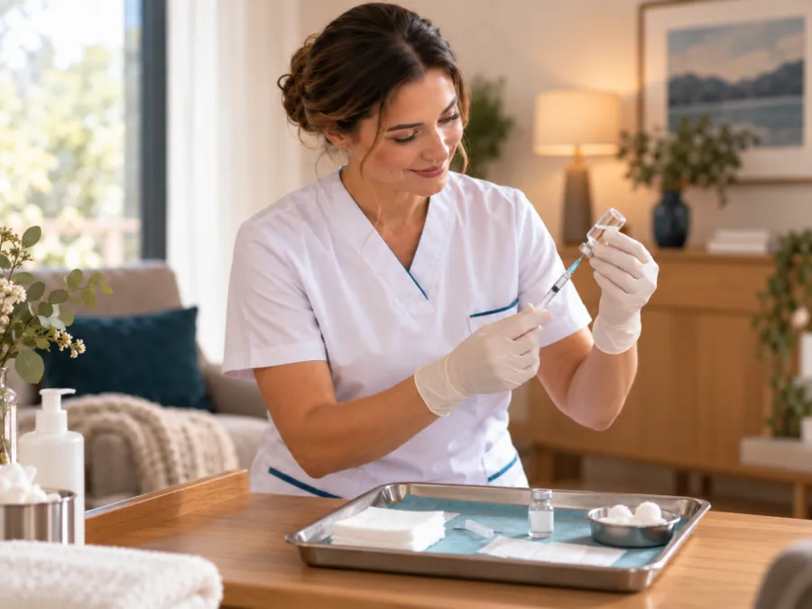 Préparation d’une injection prescrite