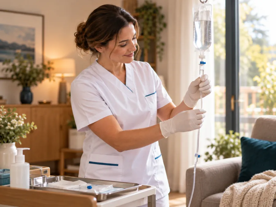 Préparation d’une perfusion et de son dispositif